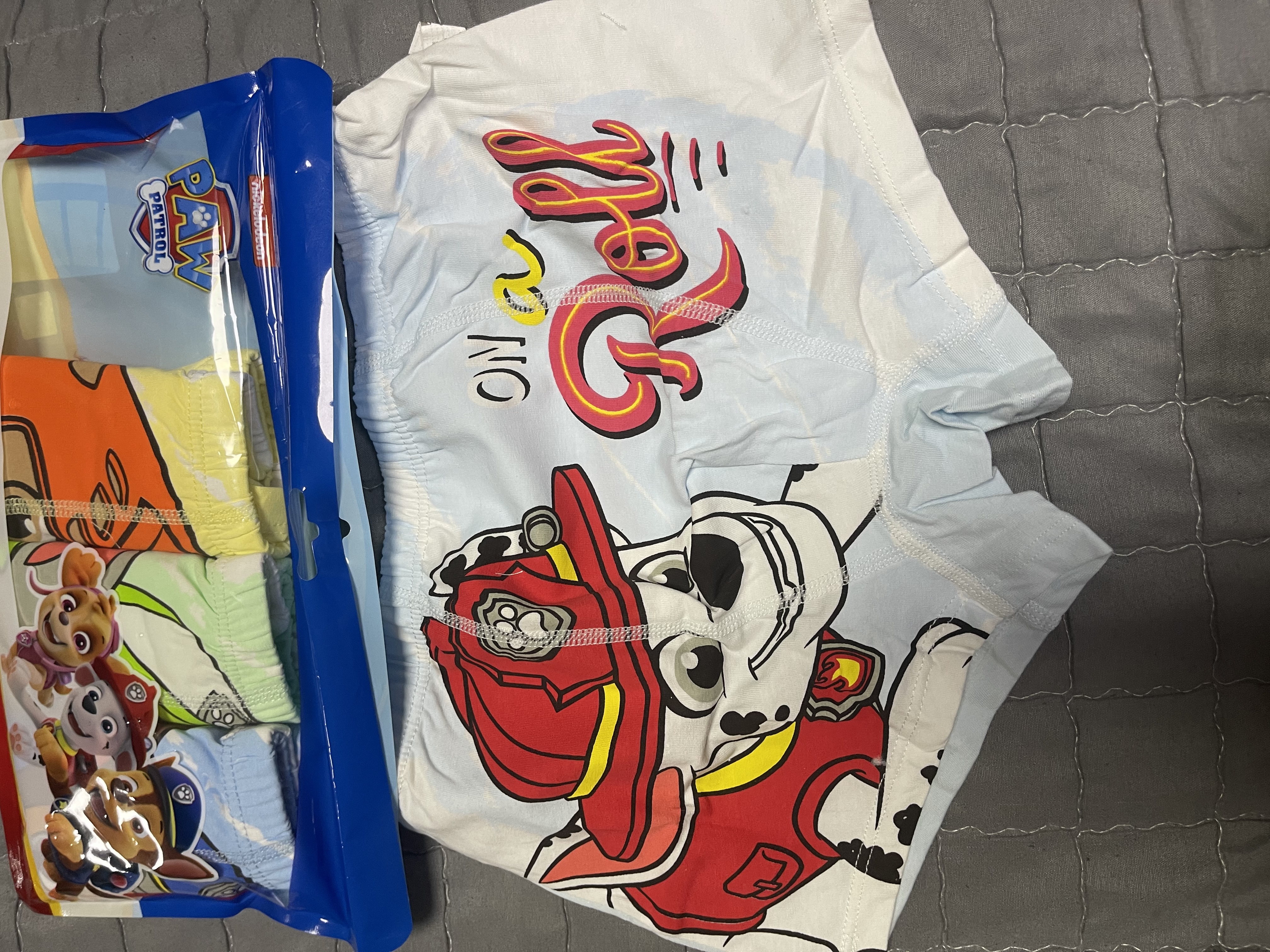 汪汪队立大功（PAW PATROL）儿童内裤男童四角裤宝宝短裤小孩棉质平角裤4条装PA1811 130 实拍图