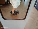 朴西女士夏季可外穿包头拖鞋甜美风溯溪 珍珠黑35-36 实拍图