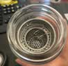 希诺抗菌玻璃杯双层防烫办公车载水杯男高档泡茶杯子XN-9607KT 410ml 实拍图