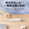 飞利浦（PHILIPS）迷你插排小型一转六多功能小巧插座两孔两脚6位二插孔插线板旅行出差便携插板接线板家用排插2.8米 实拍图