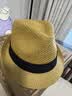 枥野日系绅士帽男爵士帽子大头围大码遮阳防晒巴拿马小礼帽草帽女夏天 人字纹咖啡色 大头大码L58-61CM 实拍图