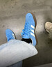 adidas「T头鞋」VL COURT复古休闲板鞋德训鞋男女阿迪达斯轻运动 蓝色/亮白/树脂黄 (推荐女生选小半码)   36.5 实拍图