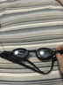 李宁（LI-NING）泳镜防水防雾男女高清游泳眼镜平光游泳镜LNJT224-10暗夜黑 实拍图