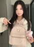 喵小姐生日礼物送女友背包女新款韩版休闲甜美洋气可爱大容量学生双肩包 粉色-礼盒装【送花束+挂饰+贺卡】生日礼物送女友 实拍图