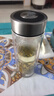 希诺抗菌玻璃杯双层防烫办公车载水杯男高档泡茶杯子XN-9303 360mL 实拍图