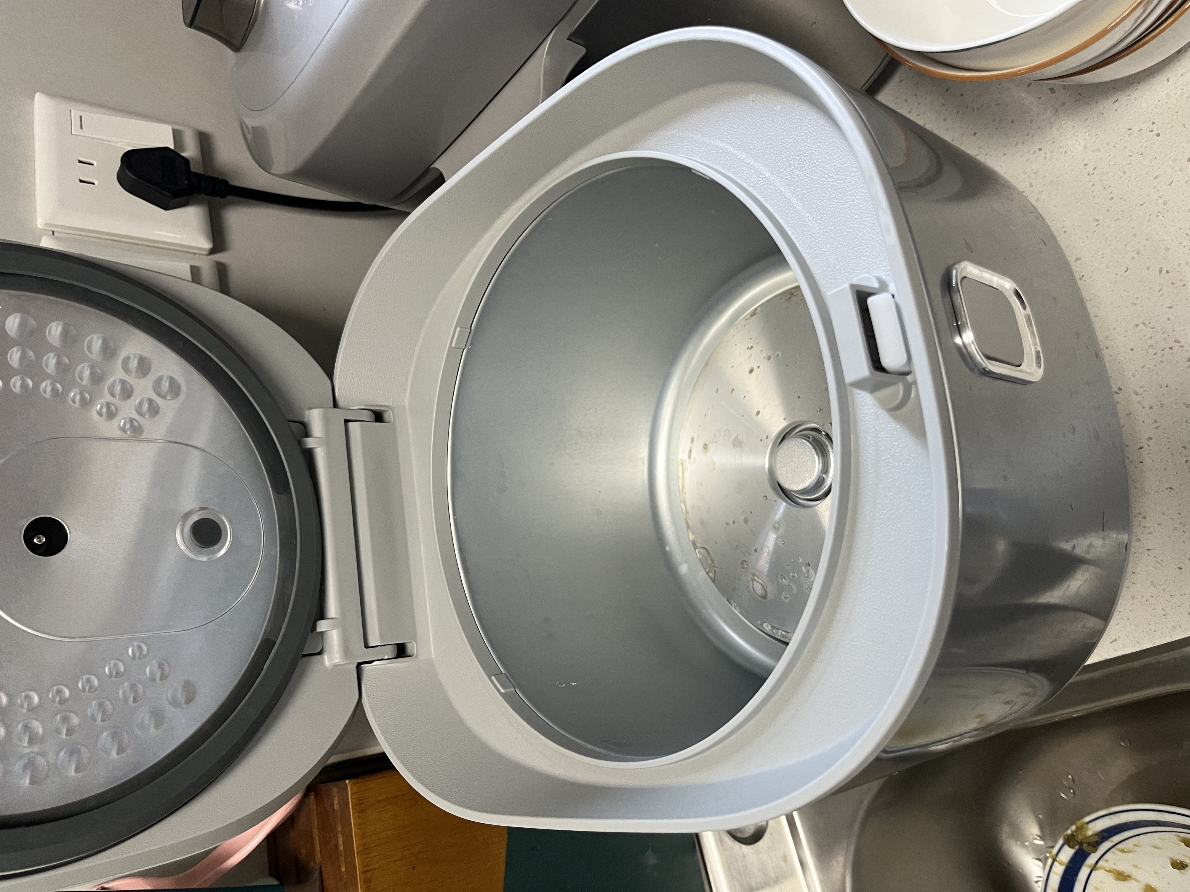 美的（Midea）电饭煲0涂层电饭锅5L大容量316L不锈钢内胆4-5人无涂层家用多功能微压电饭煲MB-RE576S 实拍图
