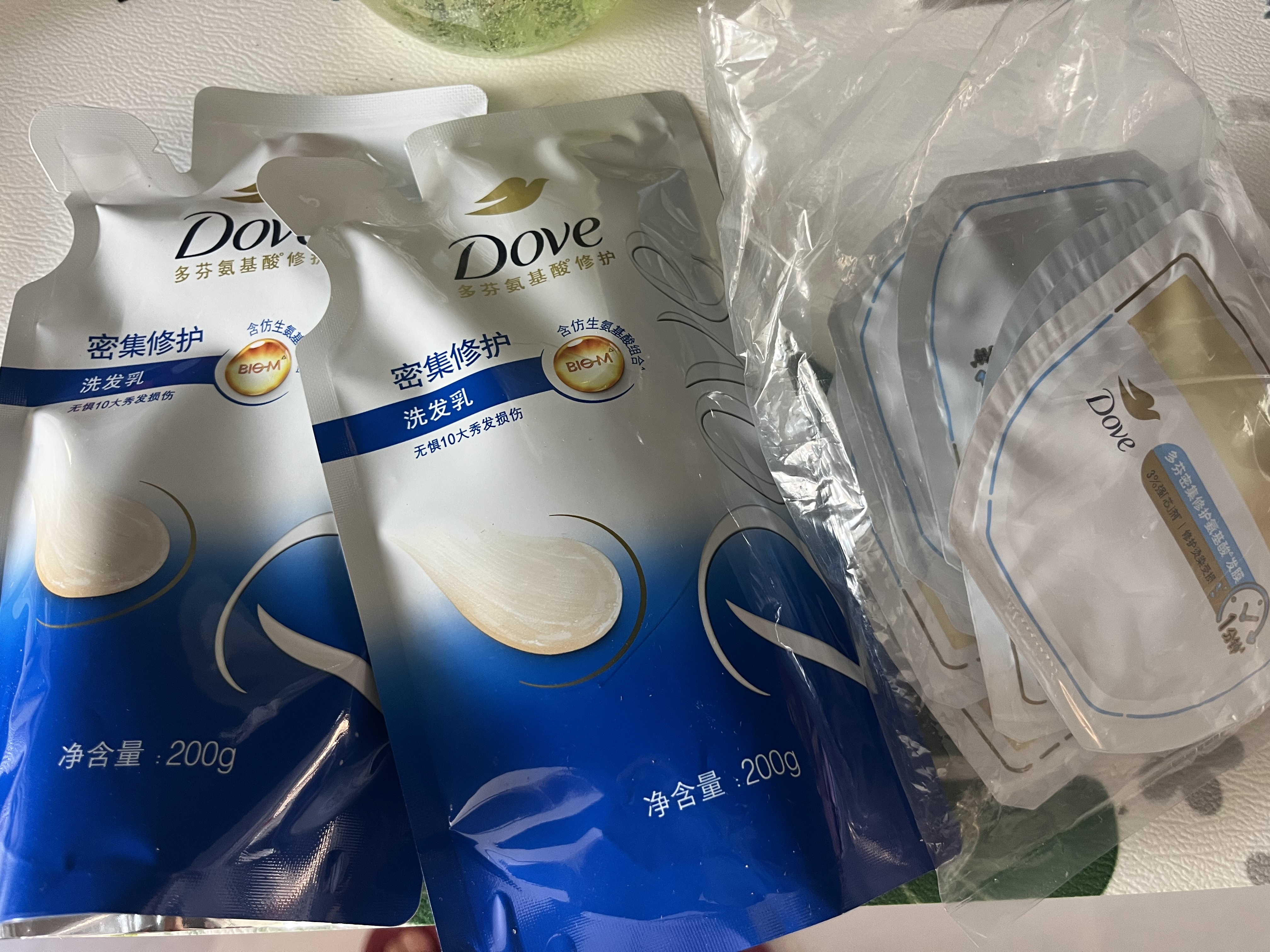 多芬（Dove）【成毅同款】密集修护小金碗发膜双支装620g 护发素柔顺烫染损伤 实拍图