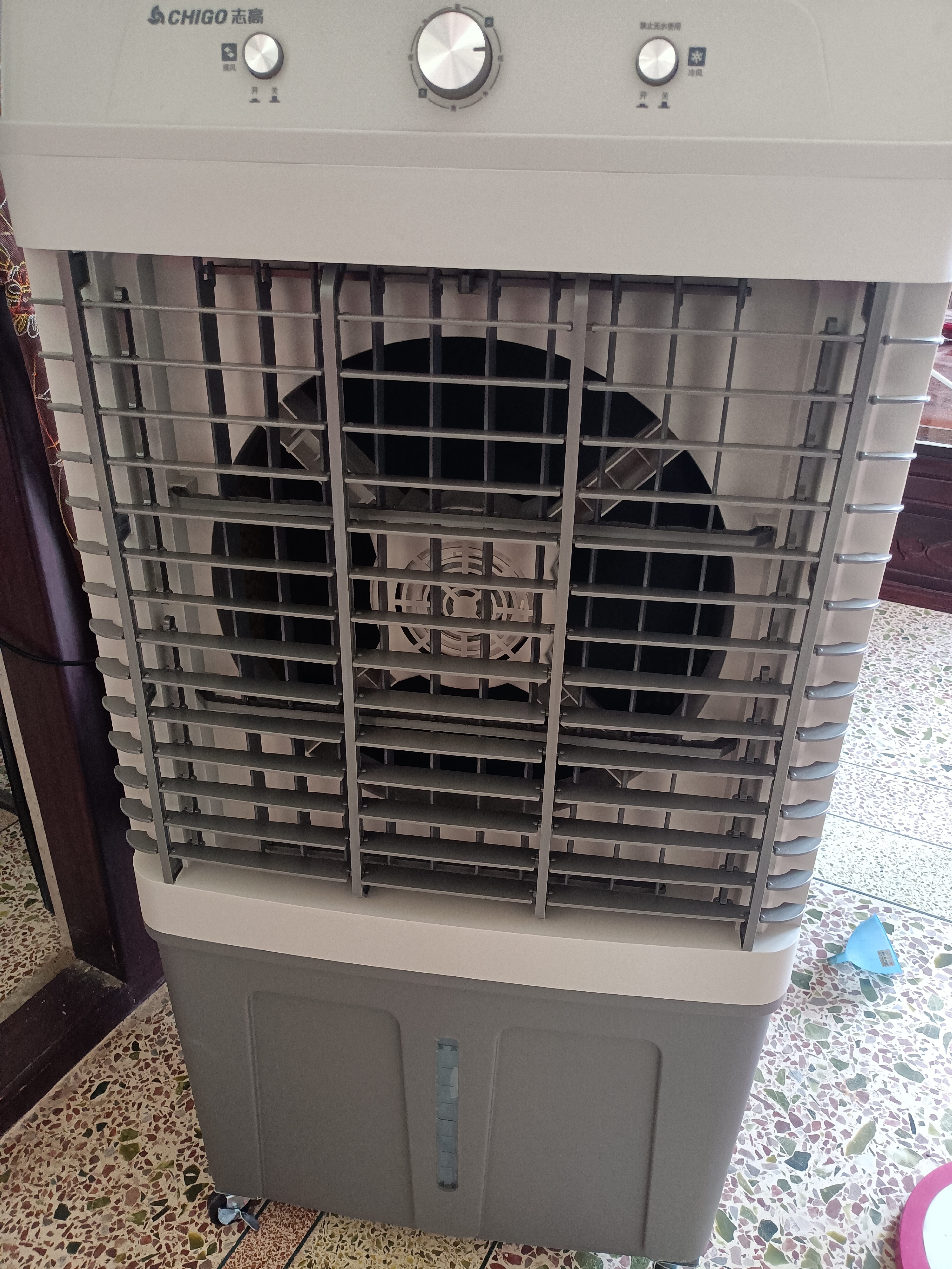 志高（CHIGO）工业冷风机空调扇强力制冷风扇大型商用家用水冷空调扇可移动大风量厨房车间工厂店铺 1.25米【纯铜款/适用110平】纯铜电机丨80L 实拍图