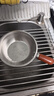 特厚不锈钢平底锅奶锅电磁炉通用不粘锅辅食锅汤锅煮锅蒸锅汤锅 胡桃木锅17cm 实拍图