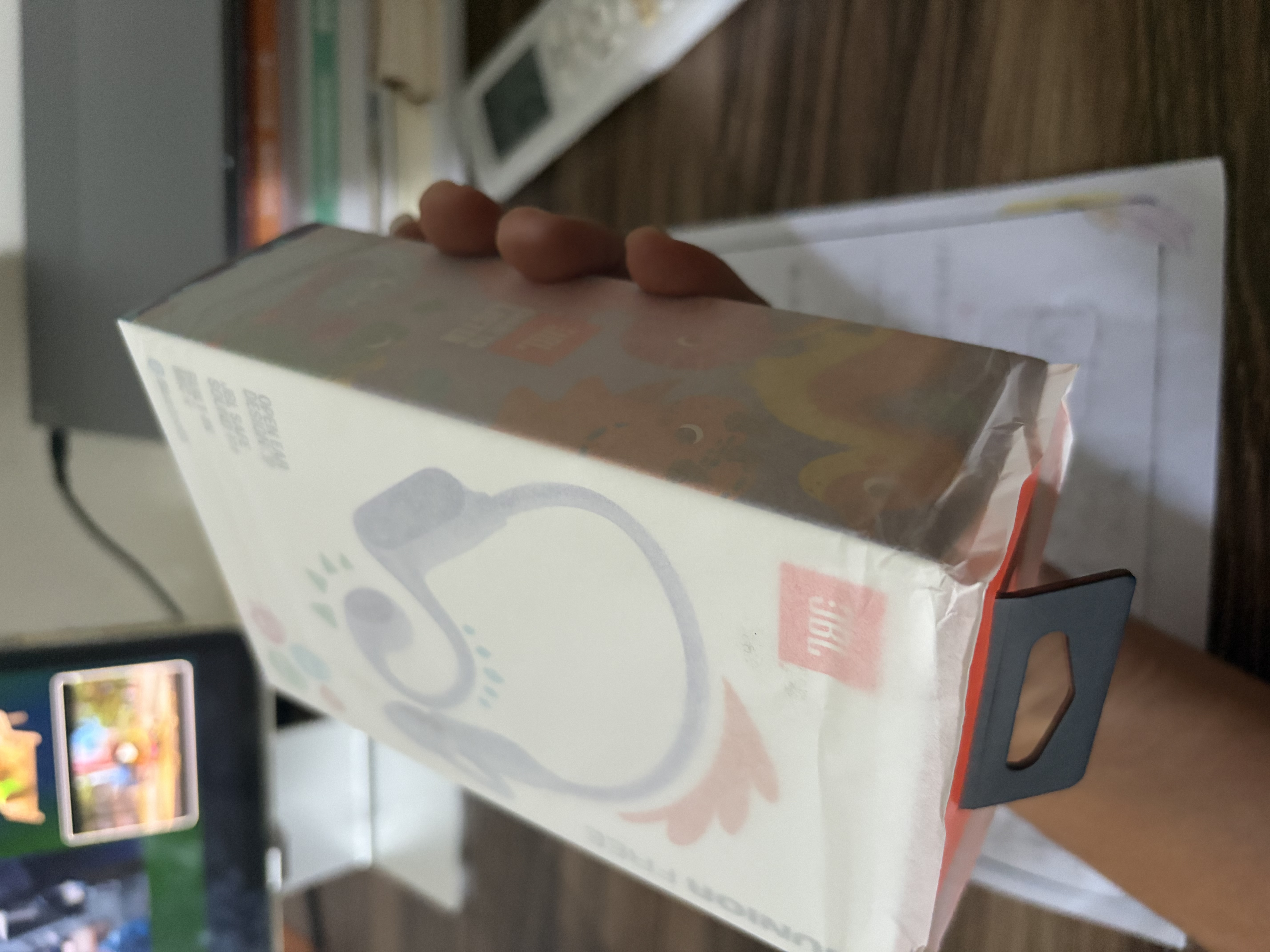 JBLJR Free无线蓝牙儿童耳机开放式不入耳护耳学生学习必备益智网课运动天热透气清凉暑假礼物 天青紫 实拍图