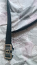 【已售100w】男士皮带贴皮无牙自动扣腰带男青年简约商务休闲裤带 黑色无牙航B 实拍图