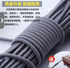 欣沁松紧带高弹力衣物收口束脚抽绳裤腰捆绑绳黑白灰15米带弹簧扣6个 实拍图