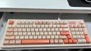 联想（Lenovo）K2有线轻音键盘 机械手感 消音结构95键 混彩灯效 人体工学 音量旋钮 有线办公键盘 拼色 石英粉 实拍图