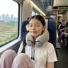 皇驰u型枕护颈枕脖枕飞机火车高铁头枕便携旅行靠枕充气记忆棉u形枕灰 实拍图