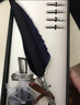 贞嘻钢笔套装羽毛笔礼盒哈利波特周边羽毛钢笔女生生日礼物七夕情人节礼物送男女友钢笔成人蘸水笔 欧式复古羽毛笔套装【藏青】 实拍图