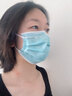 振德一次性医用外科口罩独立包装防尘花粉防晒口罩成人蓝色100只 实拍图
