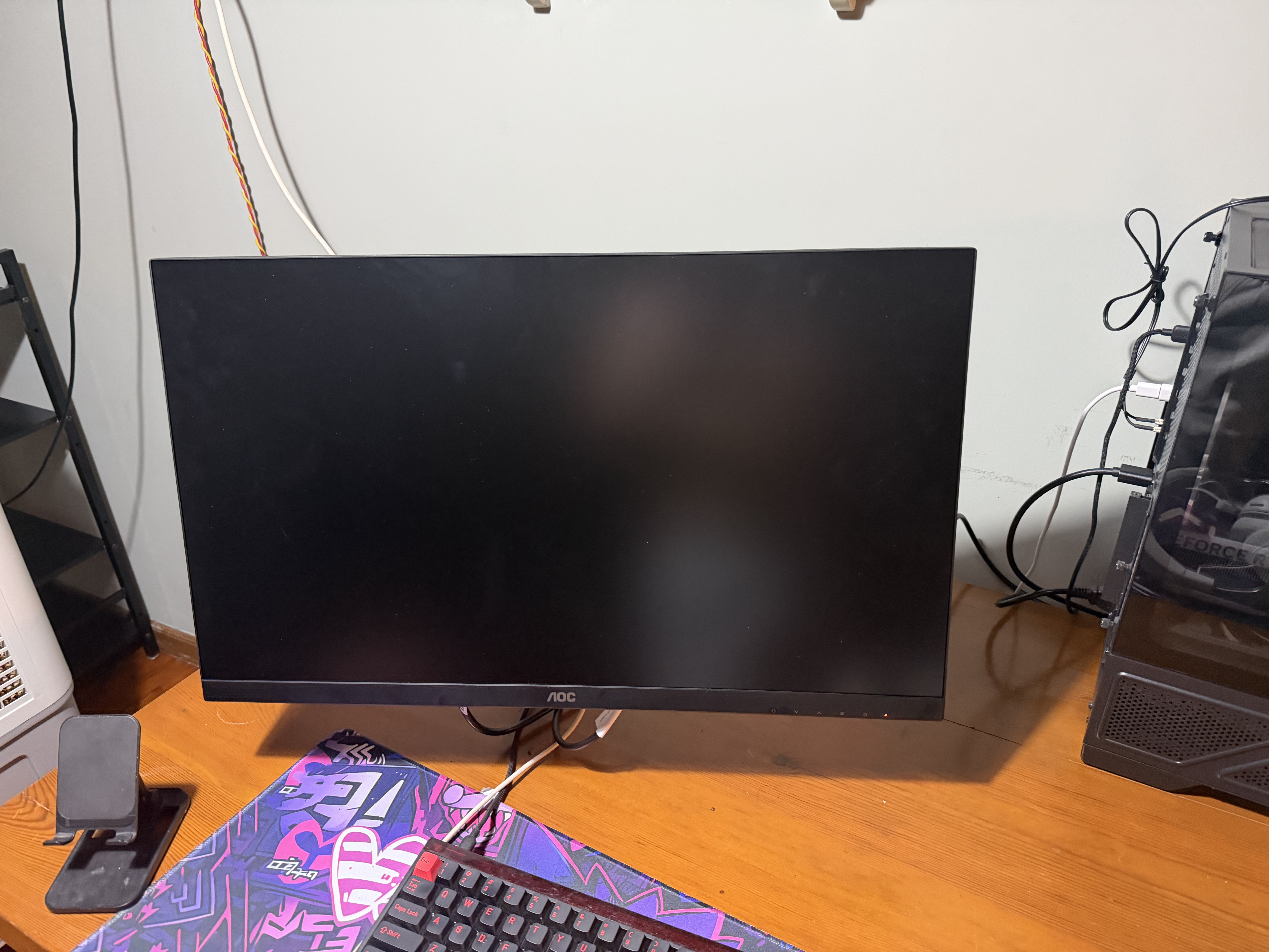 AOC 27英寸2K电竞显示器 FastIPS快速液晶 0.5ms游戏电脑显示屏幕宙斯盾HDR10 套装【Q27G4S+AM500万向支架】 实拍图
