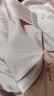 红豆居家冰丝睡衣女夏季短袖开衫套装女士家居服仿真丝睡衣樱花粉165/88A 实拍图