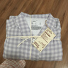 MUJI[自营限定款]女士无侧缝 双层纱织睡衣 纯棉家居服 浅粉红色 M 实拍图
