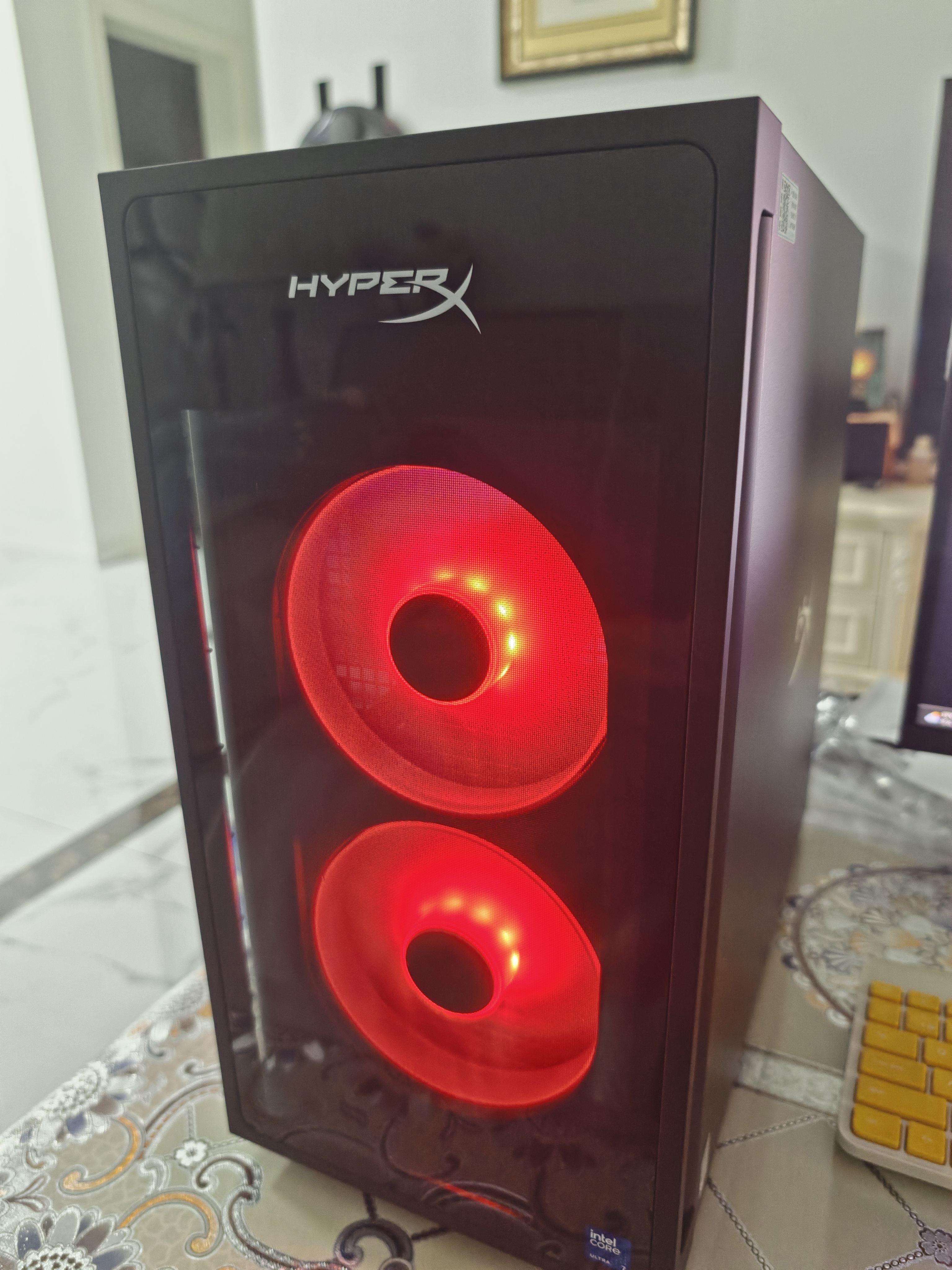 惠普（HP）HyperX暗影精灵Pro旗舰游戏台式电脑主机(Ultra7 270K Plus RTX5080 32G DDR5 1T 水冷 850W电源） 实拍图