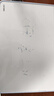 得力30*22cm蓝色双面小白板 儿童画板磁铁吸附白板写字板小黑板白板支架式 家用办公手写板提示板 实拍图