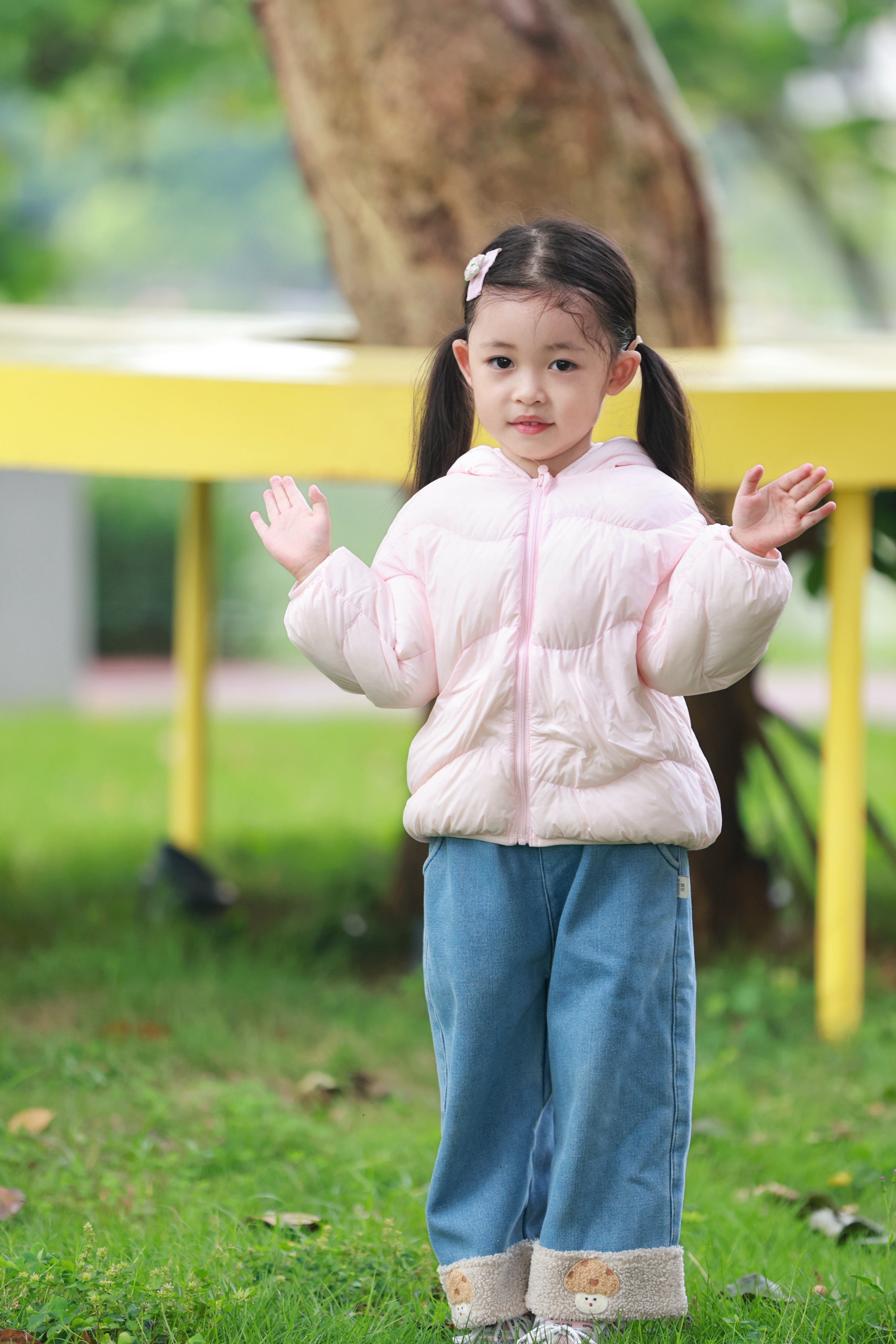 巴拉巴拉童装儿童羽绒服男童2026新款保暖女童外套宝宝婴儿上衣轻薄连帽萌 蜜桃软萌小兔-白鸭绒 适穿温度0-15℃ 100 充绒量39g 实拍图