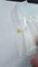 六福珠宝 黄金耳钉栀子花足金耳环生日礼物女 计价G01G0027DS 约1.00克 实拍图