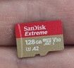 闪迪（SanDisk）128GB TF（MicroSD）内存卡 A1 U1 C10 至尊高速移动版存储卡 读速140MB/s 手机平板游戏机内存卡 实拍图
