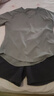 百思绒网球高尔夫球服两件套女士夏季短袖弹力显瘦户外健身跑步运动套装 实拍图