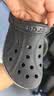 卡骆驰（CROCS）贝雅卡骆班洞洞鞋|205089 黑色/白色-066   43 (270mm)   实拍图