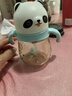 贝亲（Pigeon）防胀气 熊猫儿童防呛防漏喝水喝奶ppsu吸管奶瓶杯 300ml 12月 实拍图
