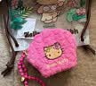野兽派家居（tbh）HelloKitty夏日冒险岛系列毛巾化妆包大容量收纳包便携手提包 Hello Kitty毛巾布收纳包 方形 黄色豹纹 小号 实拍图