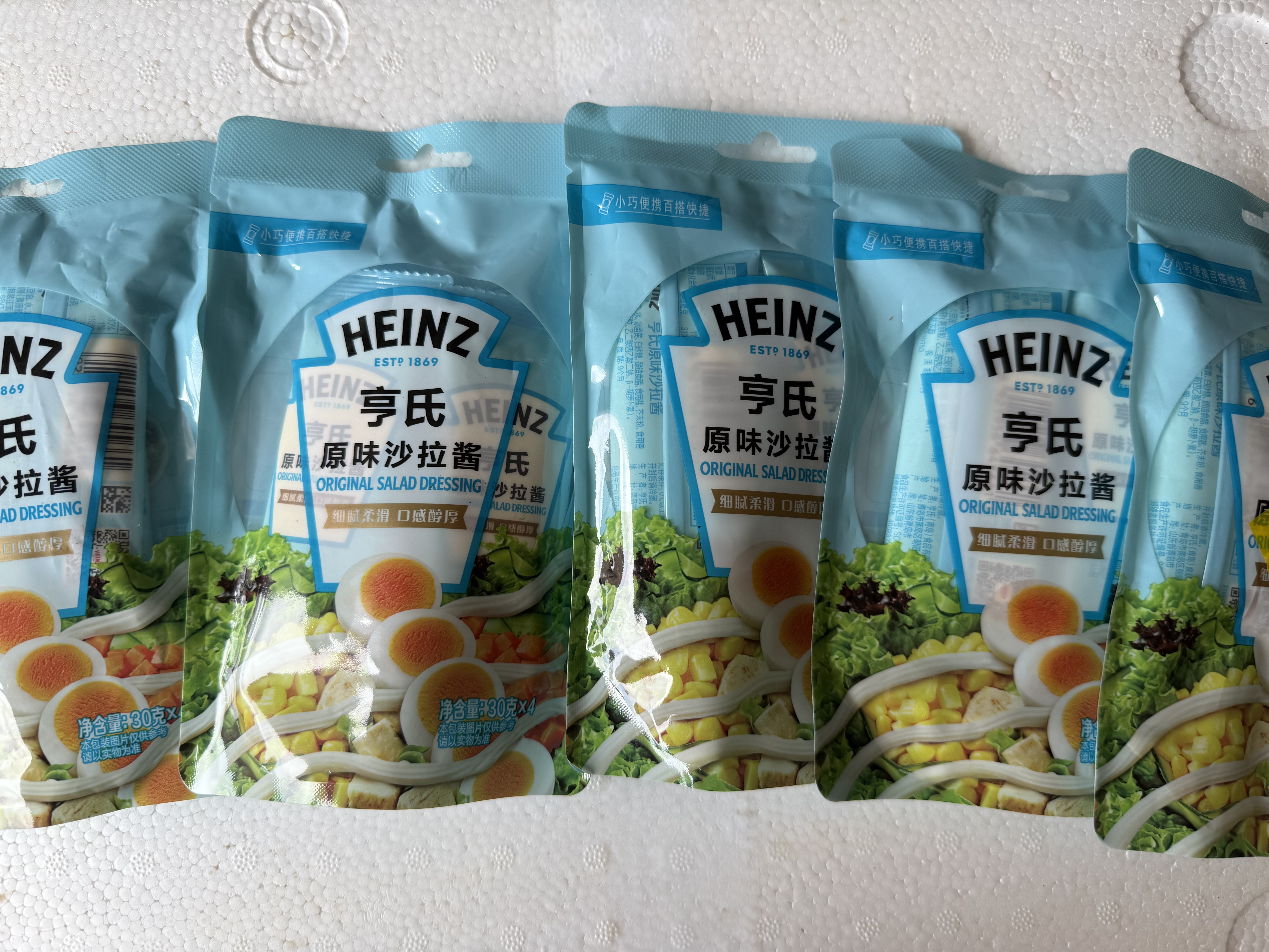 亨氏（Heinz）沙拉酱 原味沙拉酱（迷你装）30g*4包 蔬菜水果沙拉寿司酱 实拍图