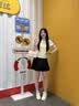 viney【何泓姗同款】牛皮斜挎包包女包轻奢生日礼物高级感送女友老婆 【白色】明星同款高档品牌手提小方包 时尚ck风小众单肩腋下包 实拍图