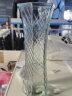  盛世泰堡 玻璃花瓶透明水养植物插花瓶富贵竹百合玫瑰水培容器大花瓶客厅桌面摆件 六角斜纹款29cm 实拍图