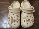 卡骆驰（CROCS）新款厚底云朵洞洞鞋送女友礼物206750 骨白色   34-35 实拍图