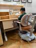龙承匠人儿童学习桌椅套装J120实木可升降写字书桌中小学生6-18岁课桌椅子 【升级稀土抑轴灯】1.2米实木桌+吊柜+追背椅咖 赠学习大礼包 实拍图
