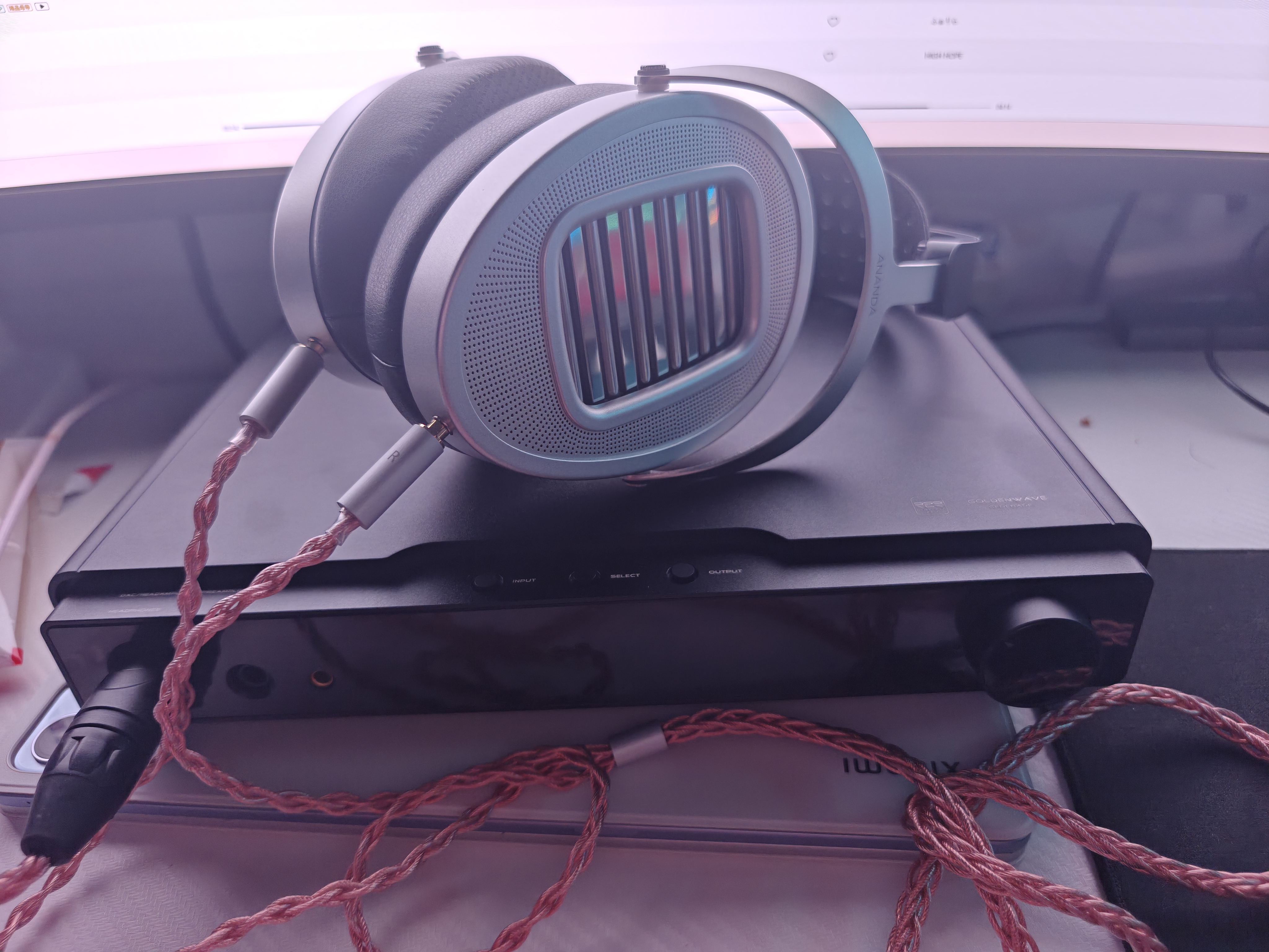 HIFIMAN（海菲曼）ANANDA UNVEILED增强磁体头戴式耳机无格栅开放式平板振膜HIFI耳机 次世代超纳米振膜 实拍图