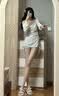 南木熊泳衣女分体挂脖式比基尼三件套甜美保守防晒遮肚显瘦海边度假温泉 小星星分体泳衣【蓝色3件套】 均码 建议【80-115斤】 实拍图