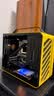 方糖机械大师  酷方 C28脉冲 兼容 MATX/ITX主板机箱  240水冷/仅支持SFX/L电源， 风冷散热/支持ATX14cm电源 活力黄 官方标配 实拍图