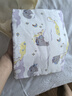 babycare初生婴儿全棉抱被安抚调温产房新生儿包被4层莫利亚浅灰紫90*90 实拍图