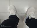 361°男鞋运动鞋秋季新款皮面防水云朵休闲鞋厚底增高百搭老爹鞋子男款 【四季网面】羽毛白/氧气蓝 43 实拍图