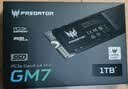 宏碁掠夺者（PREDATOR）1TB SSD固态硬盘 M.2接口(NVMe协议) GM7系列｜NVMe PCIe 4.0读速7200MB/s  AI电脑存储配件 实拍图
