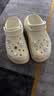 卡骆驰（CROCS）男女泡芙洞洞鞋户外休闲时尚厚底一脚蹬沙滩鞋 207521-2Y2 37-38 实拍图