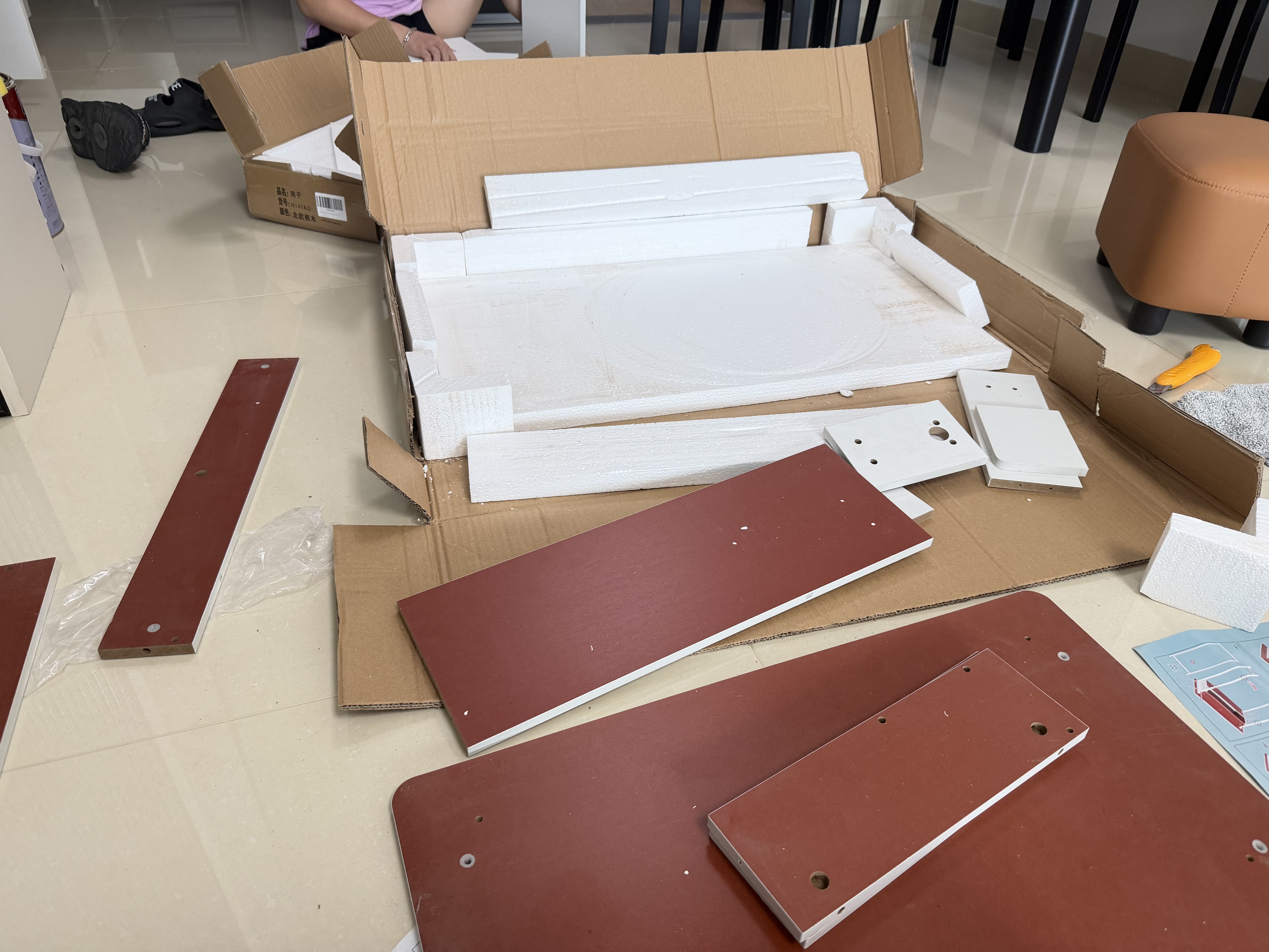 蔓斯菲尔梳妆台小户型卧室化妆桌子化妆台斗柜一体简易网红梳妆柜出租屋 LED智能镜+单抽+矮凳60*40*126CM 实拍图