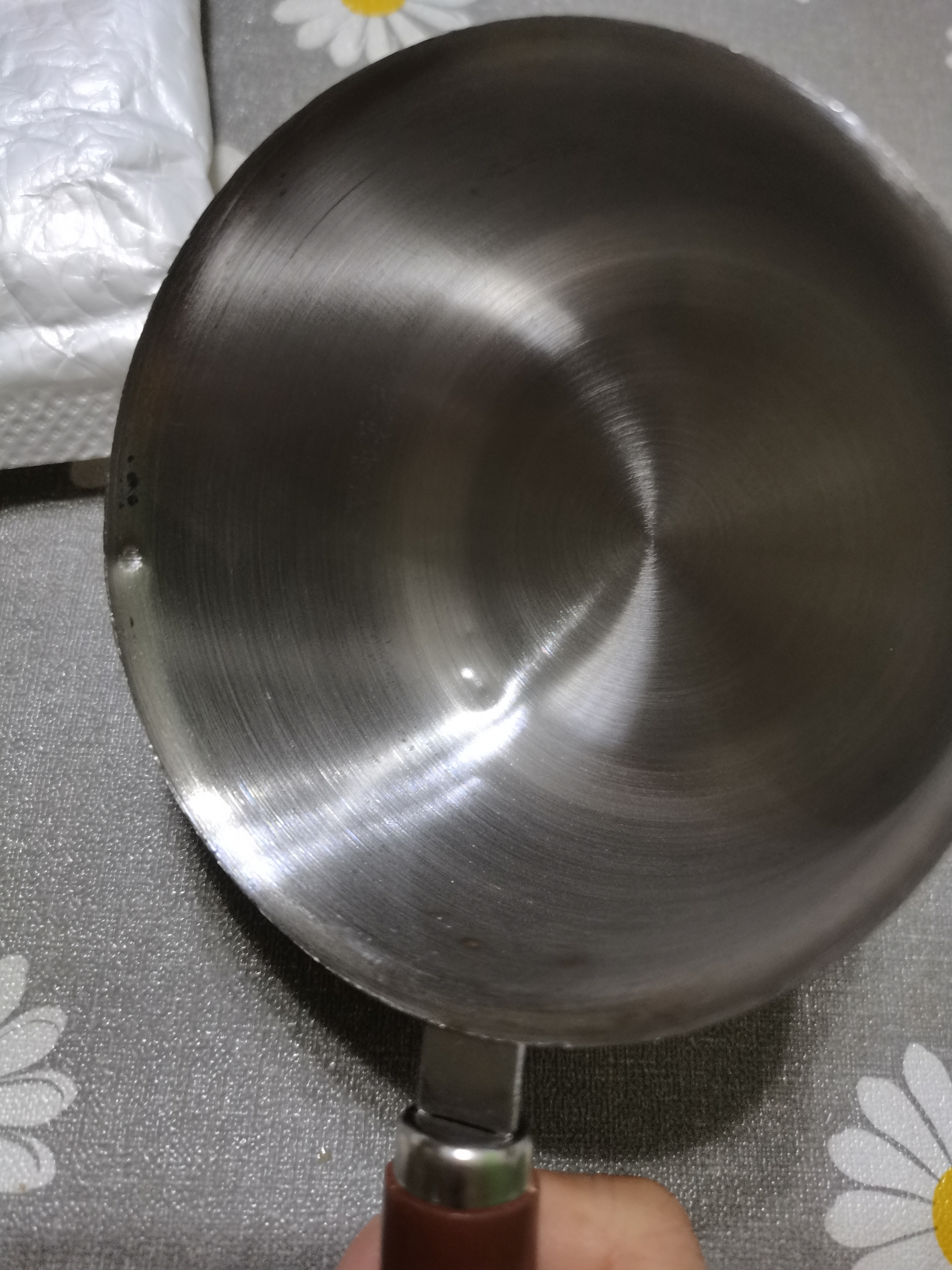 热油小锅泼油锅加厚不锈钢木柄防烫带刻度双倒流口不挂油无涂层 【木柄】爆款300ml 实拍图