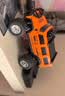 TRASPED新品1:64大脚怪悍马越野遥控车调速灯光避震手机操控HG4-221橙色 实拍图