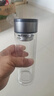 【京东物流配送】高硼硅双层玻璃杯大容量泡茶杯水杯子茶水分离杯 【双层加厚】茶杯350ml1只 实拍图