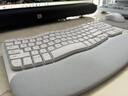 罗技（Logitech）Wave Combo 无线人体工学键鼠套装 垂直鼠标 无线蓝牙鼠标 办公键盘 无线键盘 蓝牙键盘 白色 实拍图