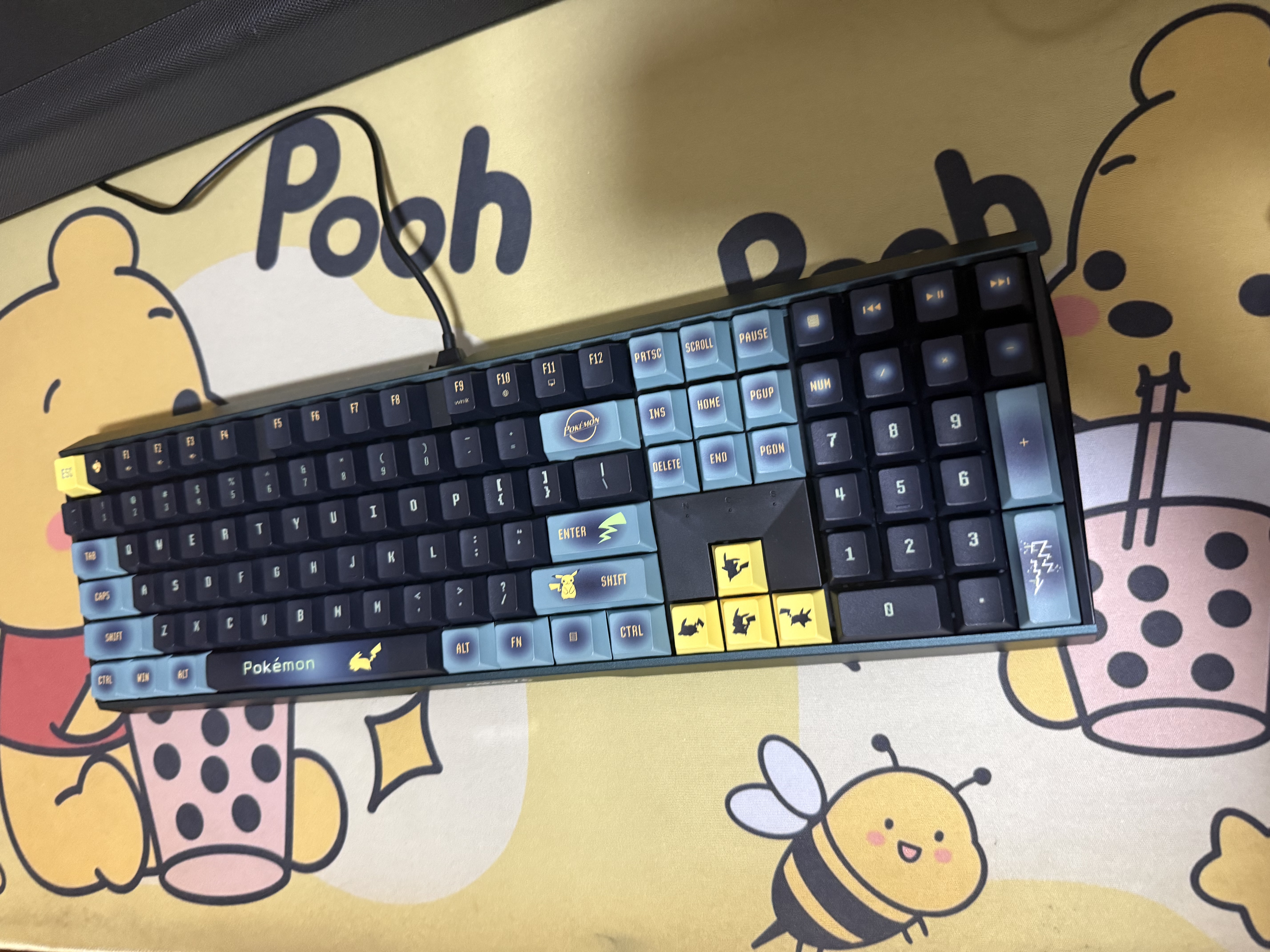 CHERRY樱桃MX3.0S机械键盘皮卡丘IP联名款宝可梦礼盒有线108键盘合金外壳电脑办公键盘电竞游戏键盘 实拍图
